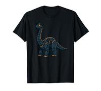 Robótico Brontosaurio Dinosaurio Lindo Dibujos Animados Mech Camiseta