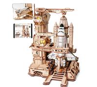 ROBOTIME 3D Puzzle de Madera de Transbordador Espacial Kit de - Base Mecánica Móvil, Regalo Coleccionable de Artesanía Creativa para Adultos para Entusiastas del - Lka02