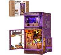 ROBOTIME Book Nook Kit, Whisper Magic Shop DIY de madera - Puzzle 3D miniatura casa con luz LED para adultos, decoración mágica librería, juego de manualidades de fantasía, regalo creativo para