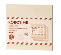 ROBOTIME Hojas de madera contrachapada de arce sin terminar, 6 piezas de 300 x 300 x 3 mm, tablero de madera en blanco para manualidades, pintura de bricolaje, posavasos, modelismo, decoración del