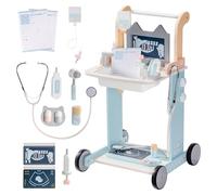 ROBOTIME Juego de clínica veterinaria para niños, kit de veterinario para niños y niñas, juegos de rol médicos, juguetes educativos para fingir, incluye estetoscopio, pantalla de rayos X, jeringa