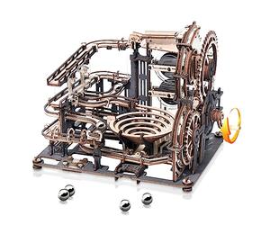 ROBOTIME Marble Run 3D Maquetas Madera Modelo De Kits para Adultos para Laser Cut Puzzle Construir Montar Construcción Artesanía Jigsaw Cumpleaños o Día de los Reyes Magos Ciudad Noche