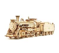 ROKR Prime Steam Express - Puzzle de Madera 3D Escala 1:80 Modelo Tren MC501