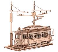 ROBOTIME Puzzle 3D con engranaje de tranvía de madera - DIY puzzle de madera para hacer maquetas mecánicas, regalos para adultos y niños