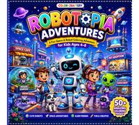 Robotopia Adventures: A Fun Space & Robot Coloring Adventure for Kids Ages 4-8
