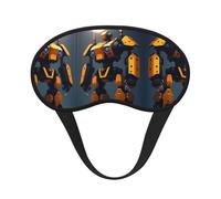 Robots at War - Antifaz para dormir con borde negro satinado para una comodidad óptima y bloqueo de la luz