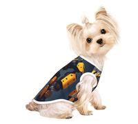 Robots at War Pet - Camiseta transpirable sin mangas M para perros pequeños y gatos, suave, ligera y elegante