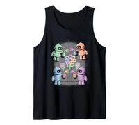 Robots Wholesome Crew Kawaii Punk Camiseta sin Mangas