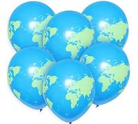 ROB'S BALLOONS 6 globos premium bio globo terráqueo 12' fiesta cumpleaños planeta tierra mundo Atlas Set