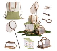 ROBUD Juego de exploración para niños, juego de descubrimiento con atrapasinsectos, lupa, observador de insectos, mariposa, bolsa de transporte, juguetes, regalos para niños y niñas a partir de