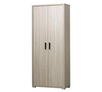 Robuschi 3281OLM Armario empotrado de dos puertas con cajón interior con tres estantes extraíbles en acabado olmo 75,3 L x 175 hx 33 D