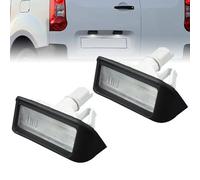 Robust Car Parts Robusto Lámpara de matrícula de 2 Piezas para Citroen Berlingo Jumper SpaceTourer Peugeot Expert Partner Traveler Toyota Proace 6340.G7 a Partir de 2008