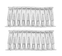 Robust Gutter Hangers | 20 Pack with Pre - Inserted Screws for Sagging Gutters / Fallen Gutter Repair | Aluminum Gutter Bracket Fastener for 5 Inch Gutters