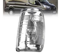 ROBUST - Lente de luz indicadora de espejo retrovisor transparente para lado derecho del conductor para Ford Transit Mk8 2014-2019 BK3113B382AB 1847389