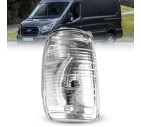 ROBUST - Lente de luz indicadora de espejo retrovisor transparente para lado izquierdo del pasajero para Ford Transit MK8 2019 en adelante 1910471 BK3113B381CA 1823875