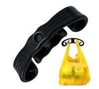 Robusta ayuda de transporte - Soporte para bolso de la compra - Cómodo asa de transporte para compras, mercados de agricultores, pícnic, compras a granel, rutas diarias, paseos, Negro , ver