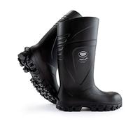 Robusta Bota de Seguridad para Hombres, Puntera de Acero y Suelo de Alta Seguridad, Plantilla ergonómica, Ligera, Antideslizante, Confortable, Negro, EU 46