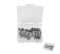 Robusta colección de guías de pesca con diseño de doble material para soportar un funcionamiento eficiente de la caña de pescar (10 piezas)