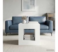 Robusta elegante clásica diseño compacto sala estar invierno blanco 51 5 x | vidaXL Mesa de Café Moderna con Estante, Resistente al Agua para Sala de Estar, Diseño Compacto para Espacios Pequeños,