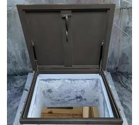 Robusta escotilla de acceso de techo galvanizada de emergencia para techo de emergencia, acceso de mantenimiento para techadores con soporte de resorte de gas, juego de herrajes, tamaño 50-100 cm