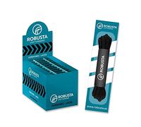 ROBUSTA, Pack 30 Pares Cordon Negro IGNIFUGO 180 CM Unisex Adulto, Small Ancho