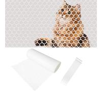 Robusta red para gatos para balcón, sin agujeros, transparente, se puede cortar y resistente a las mordeduras, redes de balcón para gatos, para proteger terrazas, ventanas y puertas, red de protección