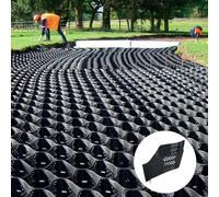 Robusta rejilla de estabilización de jardín de 5,1 cm de grosor, personalizable para patios, cobertizos de jardín, entradas, alta capacidad de carga (1 m, 2 m, 3 m, 4,9 m, 6,1 m)
