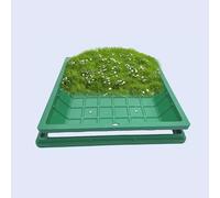 Robusta tapa redonda de boca - 60 x 60 cm - Tapa invisible de acceso de drenaje para inspecciones al aire libre - Solut portátil inastillable para jardines y patios