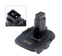 Robusto adaptador de corriente Dm18d compatible con modelos Dca1820 para accesorios de recortadora de cuerdas, unidad de repuesto negra eficiente diseñada para una configuración rápida y un
