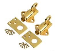 Robusto cierre de aleación de zinc para ventana y ático con mecanismo de resorte, viene con 10 tornillos para una fácil instalación (dorado)