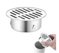 Robusto Durable Cubierta De Drenaje De Suelo, 304 Acero Inoxidable, Antiobstrucción Drenaje De Piso, Redondo Sistemas De Rejilla De Zanja De Drenaje Rejilla De Canal, Plug And Play(50mm)