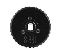 Robusto engranaje cónico de acero 2PCS para RC para sistemas SCX10 II y AR44/AR45 (8T/33T)