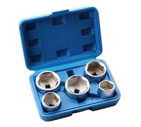 Robusto filtro de aceite llave de vaso con accionamiento de 3/8 pulgadas para carracas estándar para un funcionamiento suave herramienta de filtro de aceite en varios tamaños