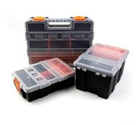 Robusto kit organizador de caja de herramientas solución para almacenar tornillos, pernos y otros objetos pequeños en un solo lugar (M)
