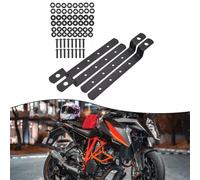 Robusto metal hierro bolsa soporte varillas soporte soporte kit para motocicleta caso duro estante lateral