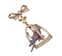 Robusto pin de metal artístico con broche retro ideal para mejorar el atuendo, regalo de joyería vintage