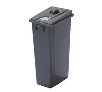 Robusto recipiente con tapa para separar materiales Probbax, capacidad 80 l, tapa plana