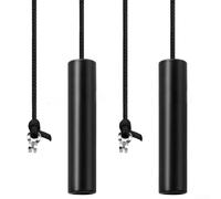 Robusto tirador de luz de baño con extensión de 150 cm, para soluciones de iluminación y cortinas (negro)