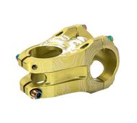 Robusto vástago de bicicleta de aleación de aluminio, ajuste de manillar de 31 8 mm, 45 mm de longitud, diseño ligero para un rendimiento óptimo en varios estilos de ciclismo (amarillo)