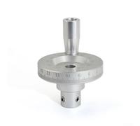 Robusto volante de aleación de aluminio con marcas de escala claras para operación manual de torno y tareas de posicionamiento mecánico (6 mm)