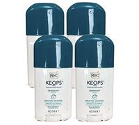 RoC - Barra de desodorante Keops, sin perfume, sin alcohol, reduce el exceso de sudoración, lote de 4 x 40 ml