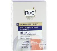 RoC Derm Correxion Dual Eye Cream Advanced Retinol & Peptide 2x10ml
