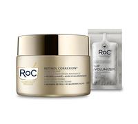 RoC Retinol Correxion Line Smoothing Max Hydration - Crema facial con ácido hialurónico, hidratante antiarrugas, 50 ml + paquete voluminizador de labios