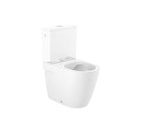 Roca A342688000 Taza Rimless, Adosada Pared, Evacuacion Dual, Altura 420mm, Coleccion ONA, Blanco (Cisterna y Asiento No Incluido)