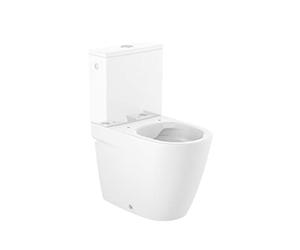 Roca A342688000 Taza Rimless, Adosada Pared, Evacuacion Dual, Altura 420mm, Coleccion ONA, Blanco (Cisterna y Asiento No Incluido)