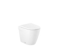 Roca A347687000 Taza Adosada Pared, Rimless, Evacuacion Dual, Coleccion Ona, Altura 420mm, Blanco (No Incluye Asiento)