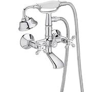 Roca A5A014BC00 Mezclador Bimando Exterior Baño-Ducha, Cromado