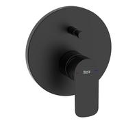 Roca A5A066ENB0 Mezclador Empotrado Baño-Ducha, Coleccion Cala, Negro Mate