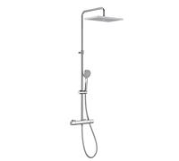 Roca A5A202EC00 - Columna de ducha termostática Even-T SQUARE, Version Nueva, Cromado