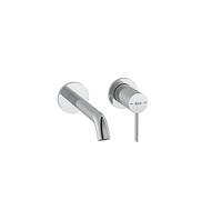 Roca A5A359EC00 Grifo Empotrable Pared Lavabo, Coleccion Ona, Caño 180 mm, Cromo
